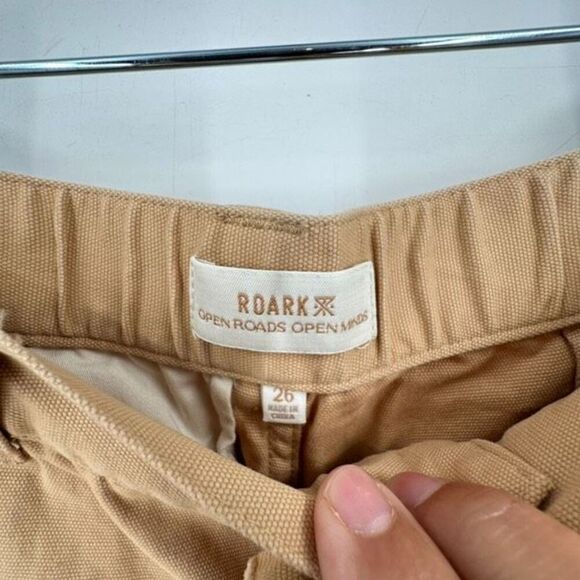 NWT Roark Women’s Passport Pants Camel Caramel Size 26 Size 2 Carpenter - Picture 3 of 13